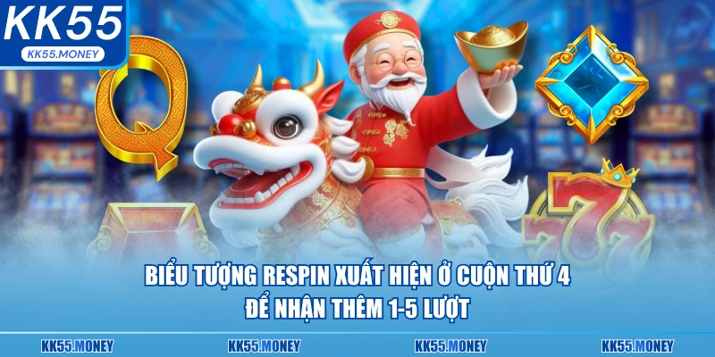 Biểu tượng xuất hiện ở cuộn thứ 4 để nhận thêm lượt quay